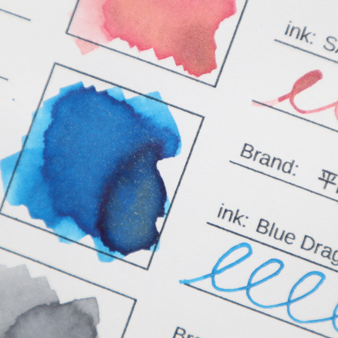 【期間限定】平山萬年堂 インク30ml Blue Dragon【ラメ入り】