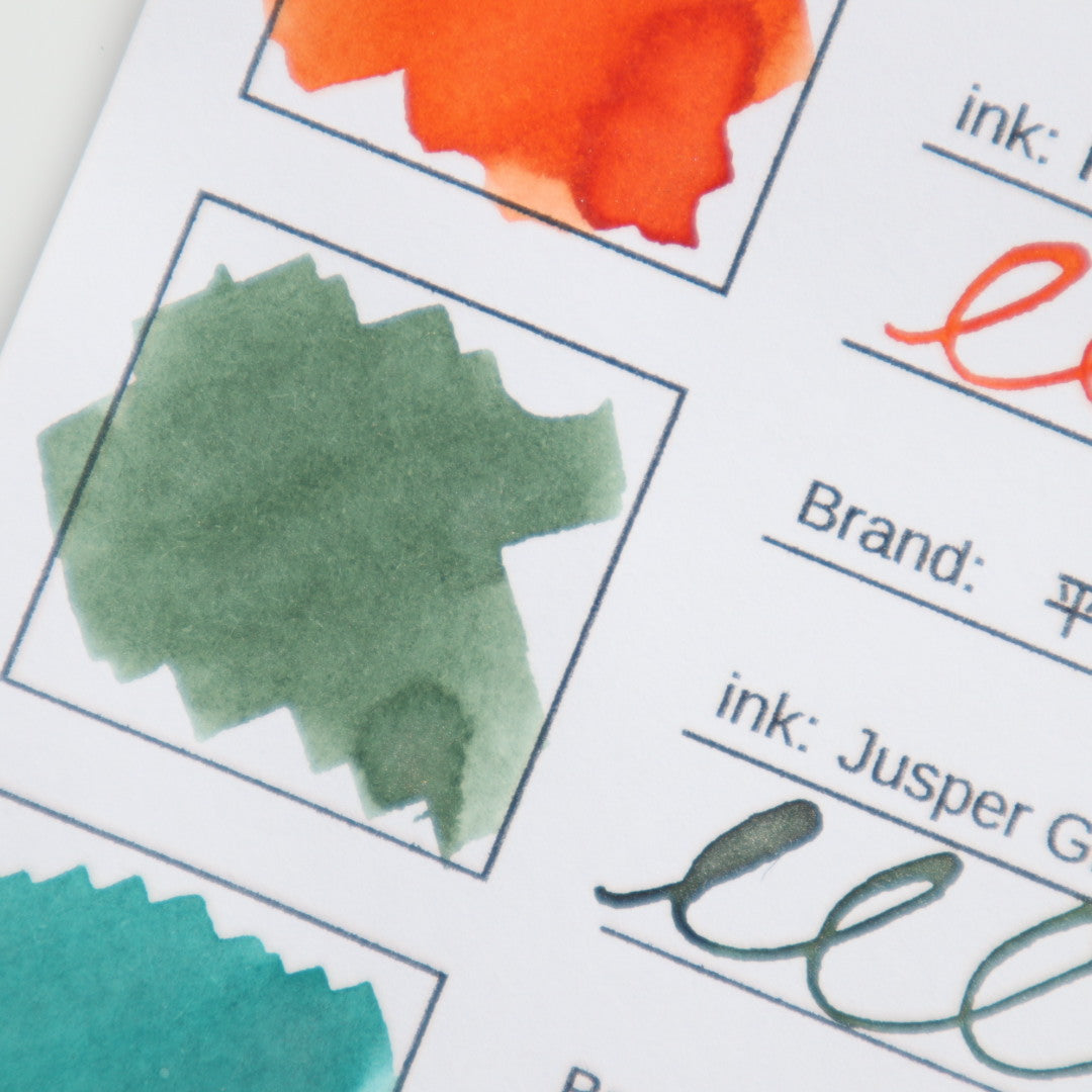 【期間限定】平山萬年堂 インク30ml Jusper Green Turtle【ラメ入り】