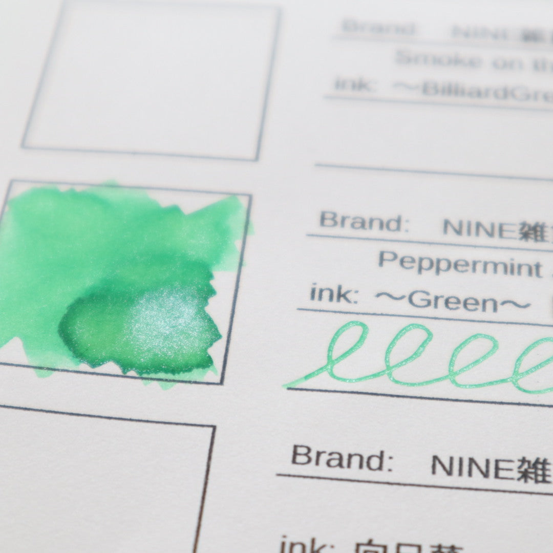 【期間限定】NINE雑貨ストア インク30ml Peppermint Jack〜Green〜【ラメ入り】