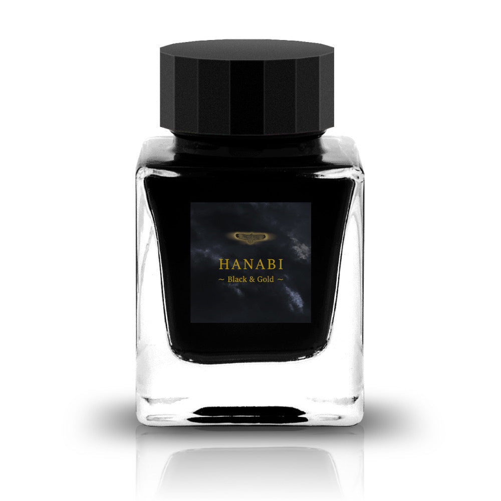 【期間限定】NINE雑貨ストア インク30ml HANABI~BLACK/Simmer~【ラメ入り】