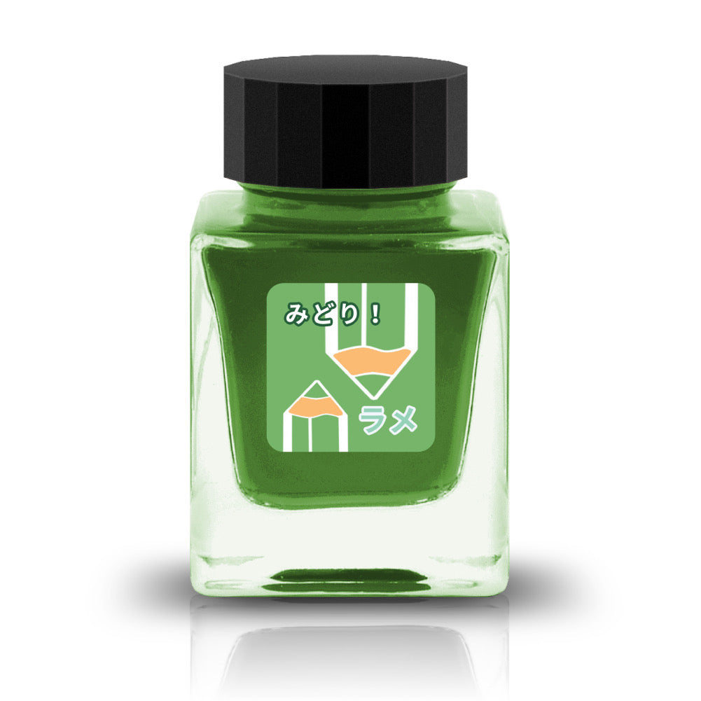【期間限定】なかちゃんショップ インク30ml いろえんぴつ みどり! ラメ【ラメ入り】