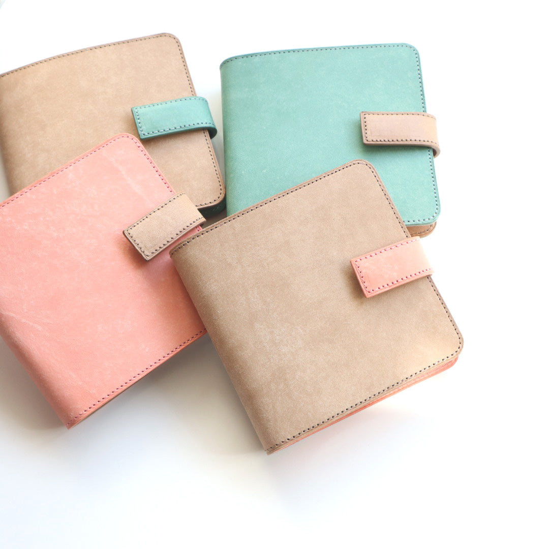 forme.(フォルム) 筆屋-ぺんや- システム手帳 M5スクエア Maya Belly acqua×grey