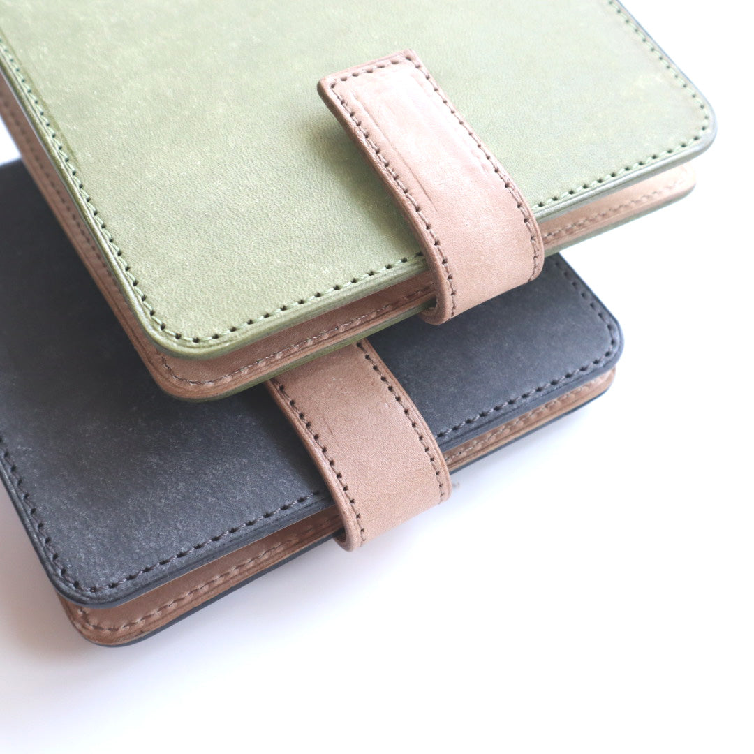 forme.(フォルム) 筆屋-ぺんや- システム手帳 M5スクエア Maya Belly dark grey×grey