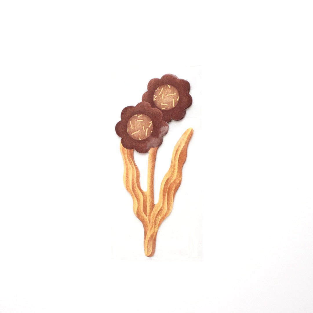 ア・ラ・カル堂 お花クッキーカード2 チョコレートナッツ