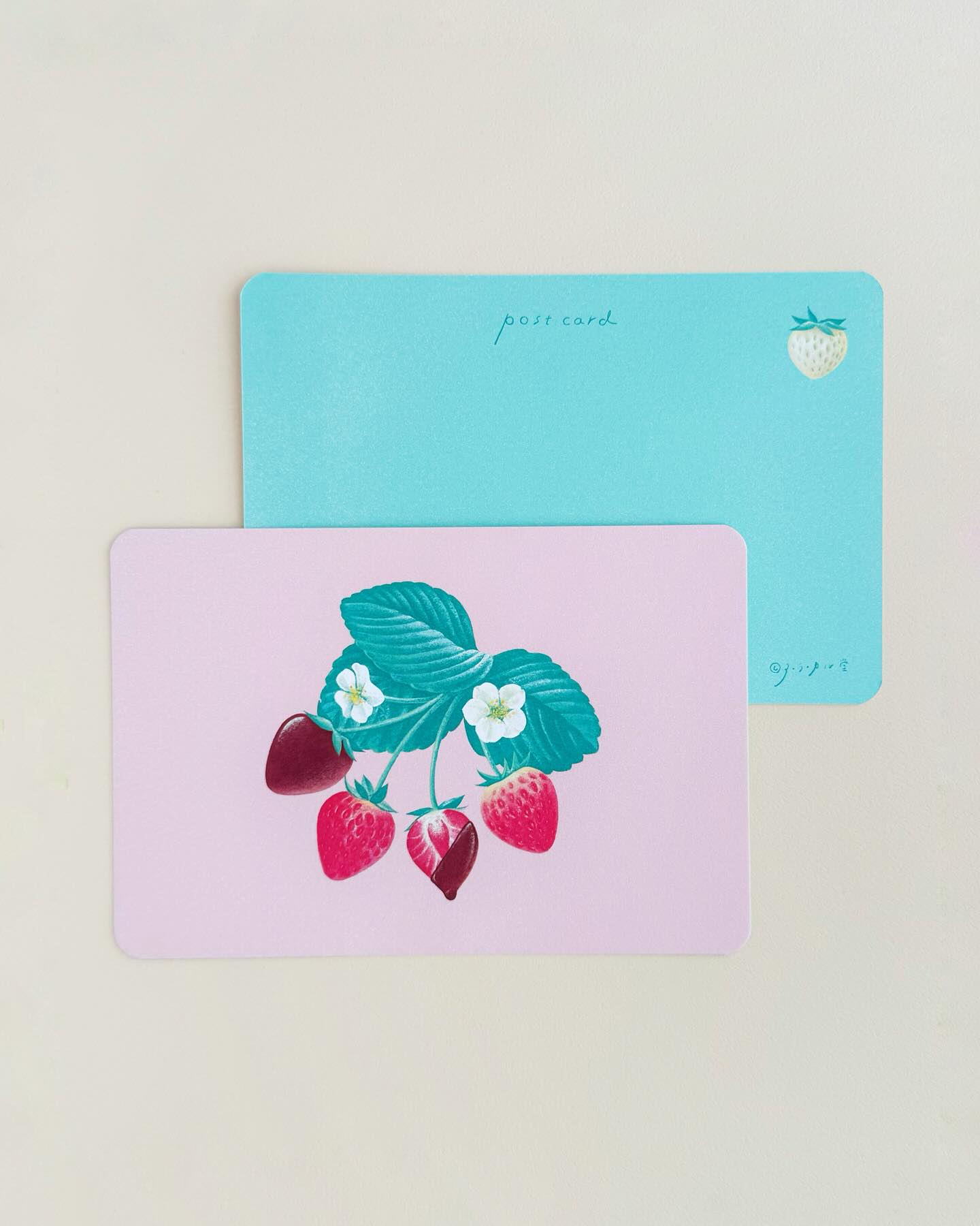 ア・ラ・カル堂 ポストカード 苺とチョコレート