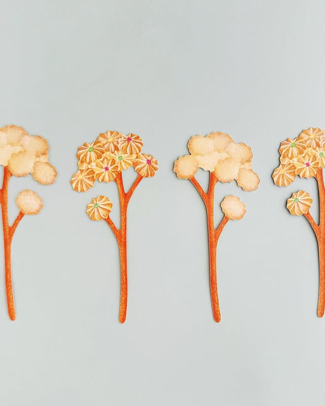 ア・ラ・カル堂 お花クッキーカード2 カラフル