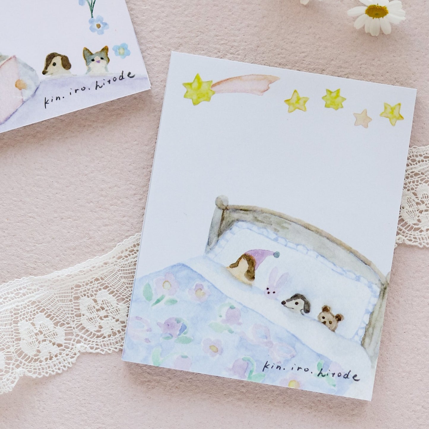 kin.iro.hitode(キンイロヒトデ) メモ帳 おやすみ