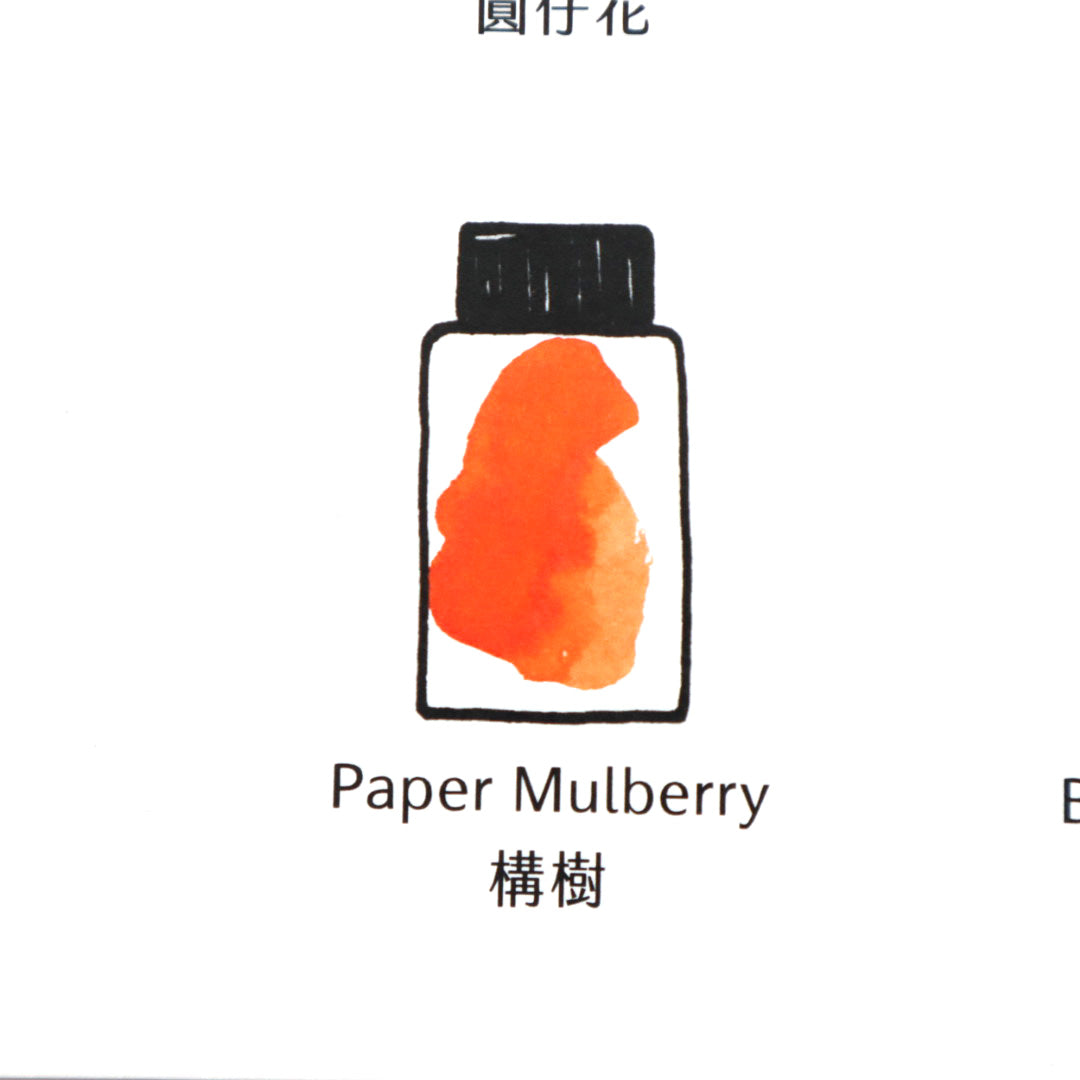 【限定品】藍濃道具屋 インク 30ml 媠甲有春 構樹(ゴウ・シュー)