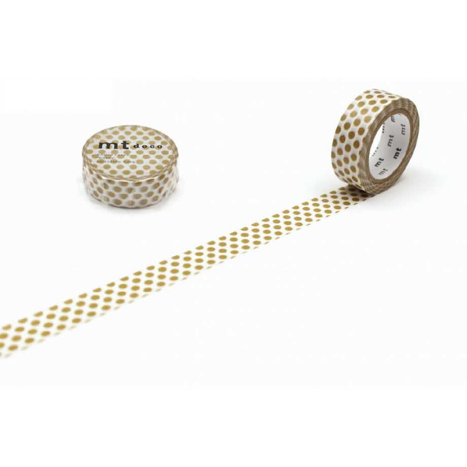カモ井加工紙 mt deco マスキングテープ ドット・金