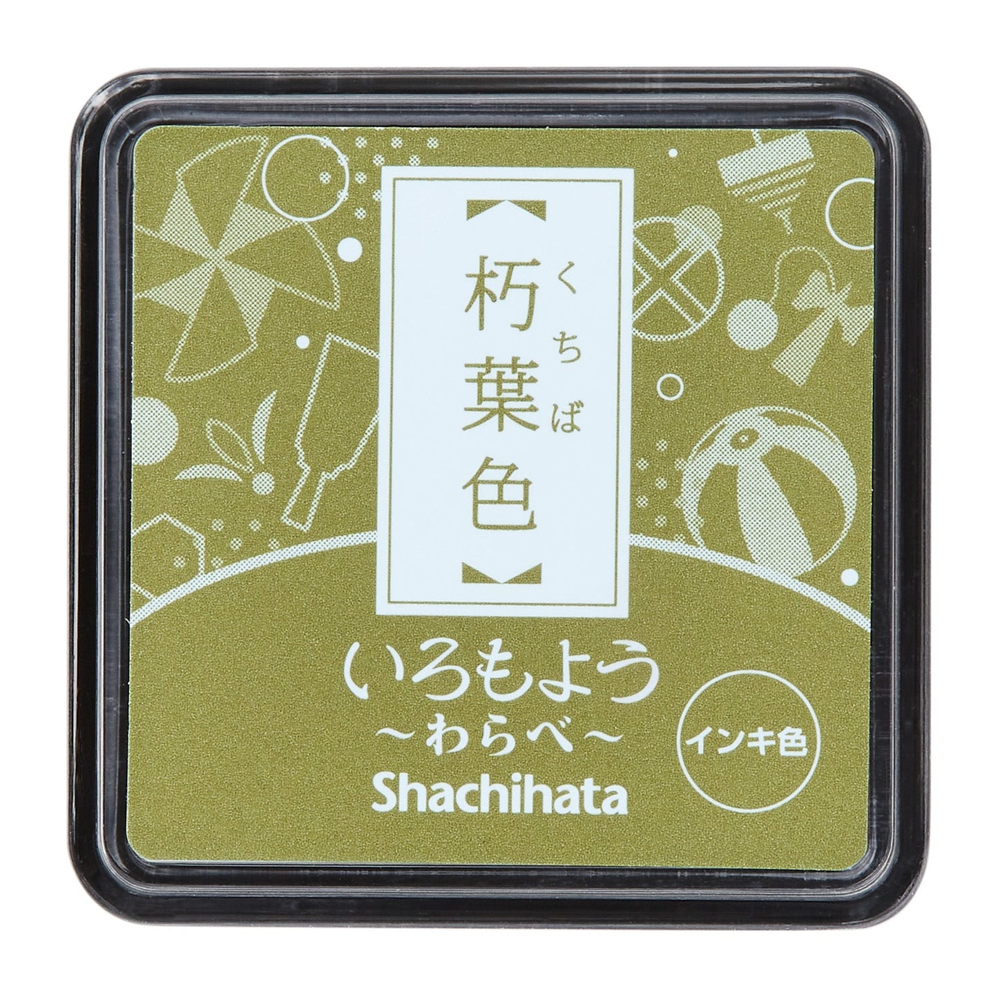 シヤチハタ Shachi・iro スタンプ台 いろもよう わらべ 朽葉色
