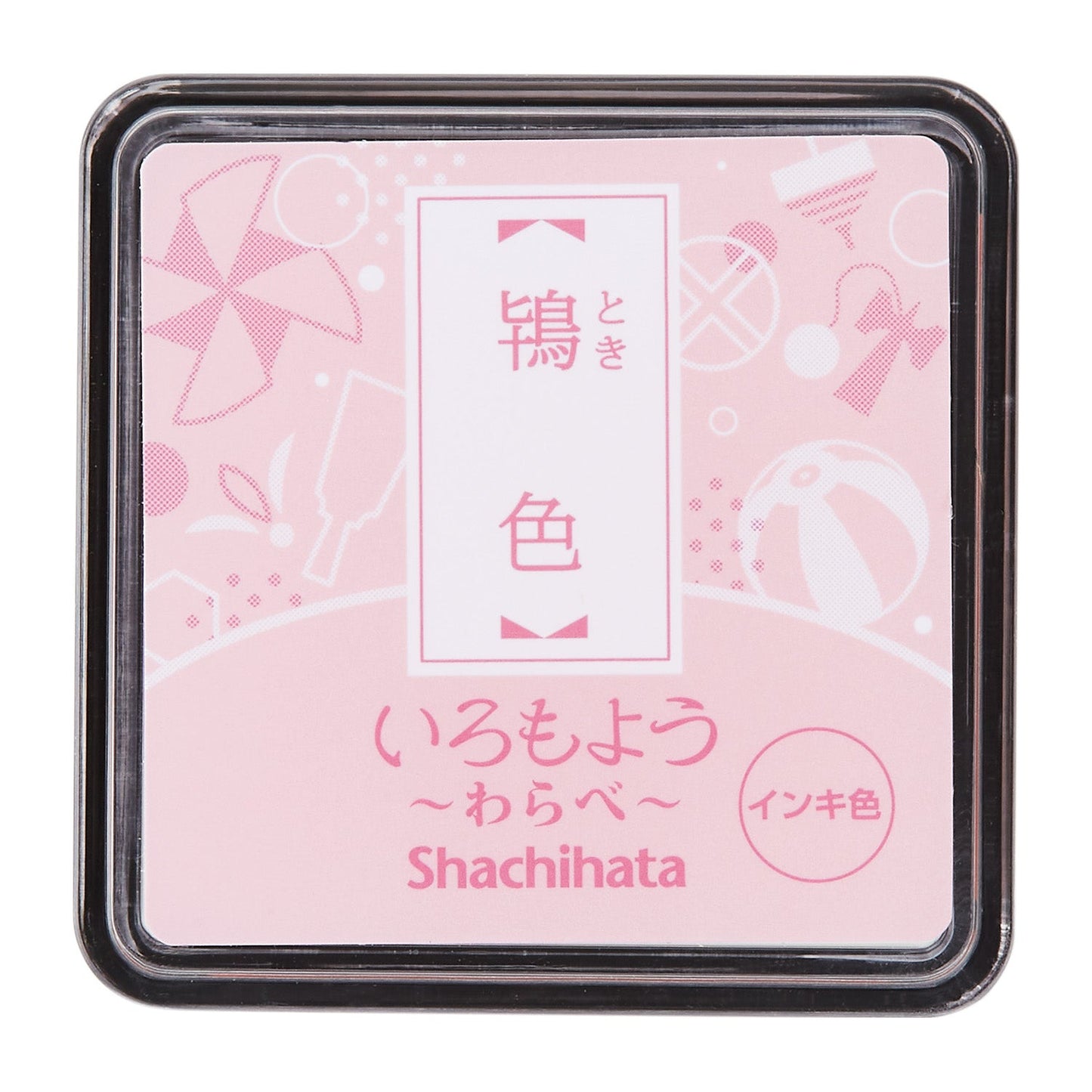 シヤチハタ Shachi・iro スタンプ台 いろもよう わらべ 鴇色