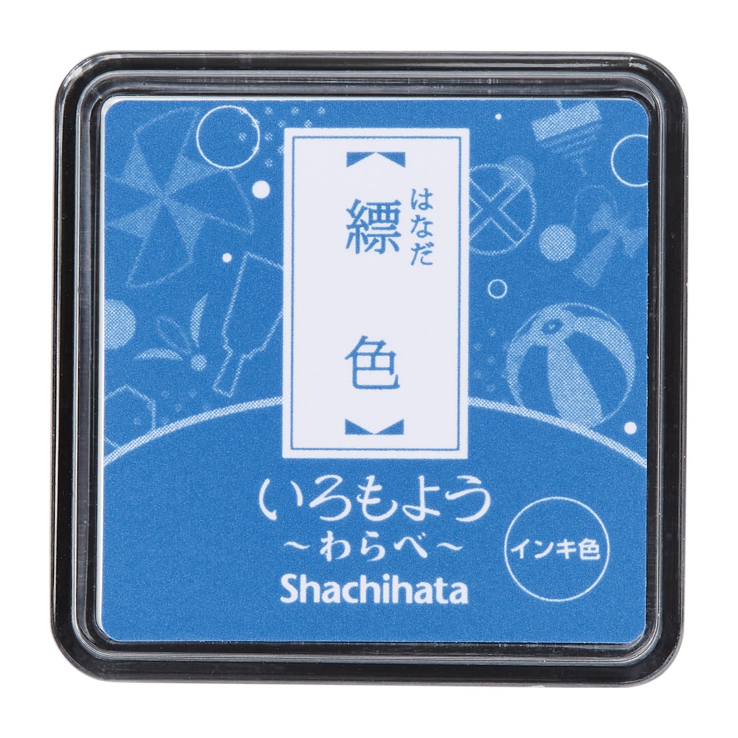 シヤチハタ Shachi・iro スタンプ台 いろもよう わらべ 縹色