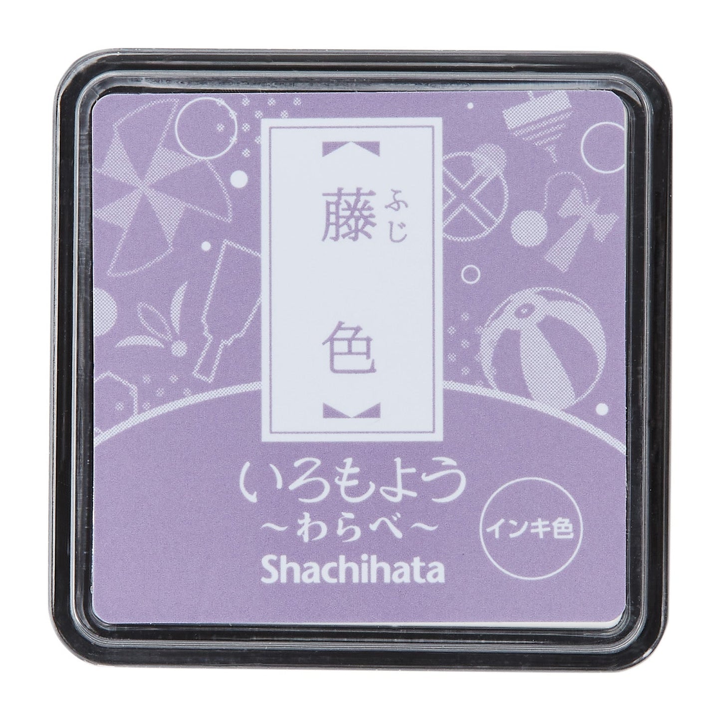 シヤチハタ Shachi・iro スタンプ台 いろもよう わらべ 藤色
