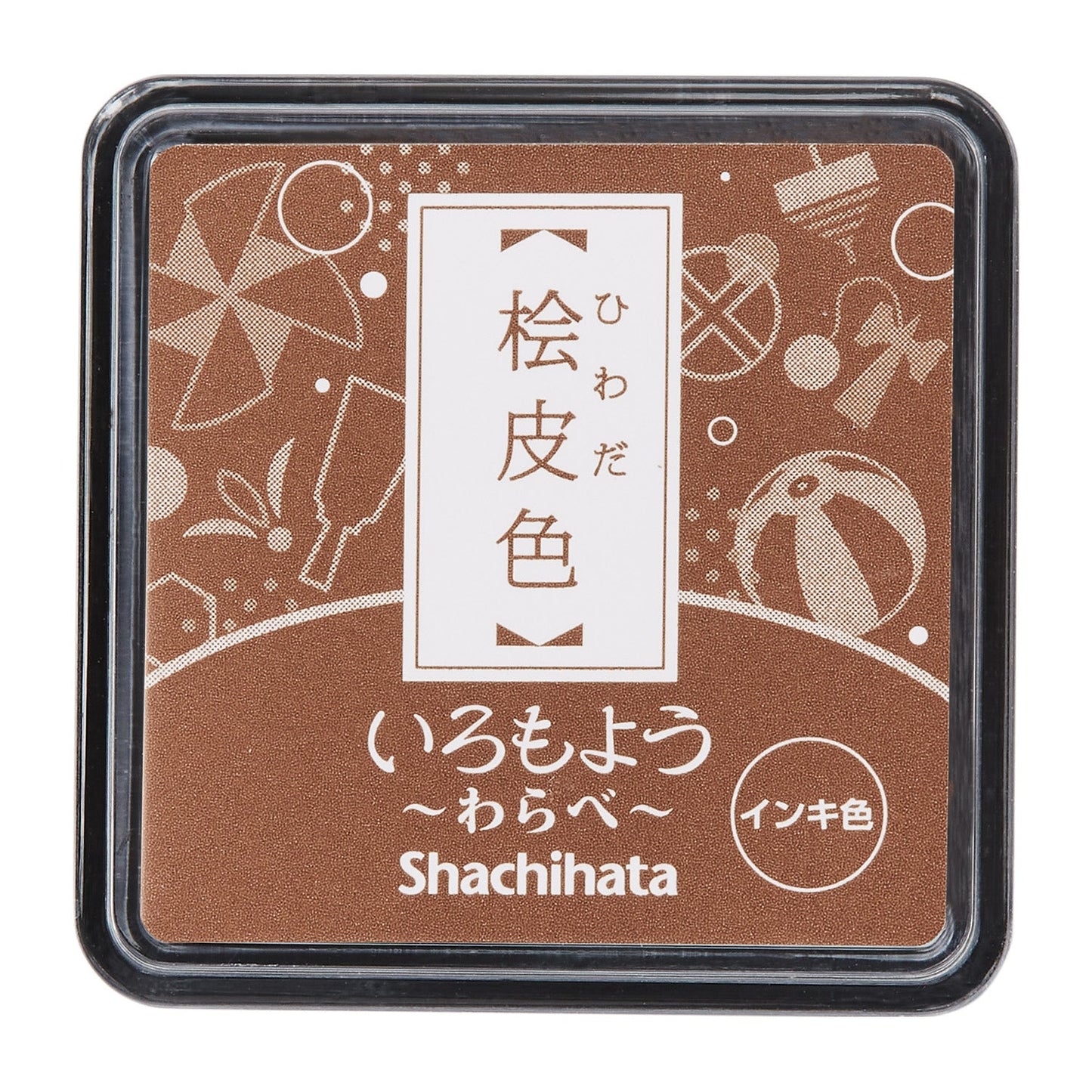 シヤチハタ Shachi・iro スタンプ台 いろもよう わらべ 桧皮色