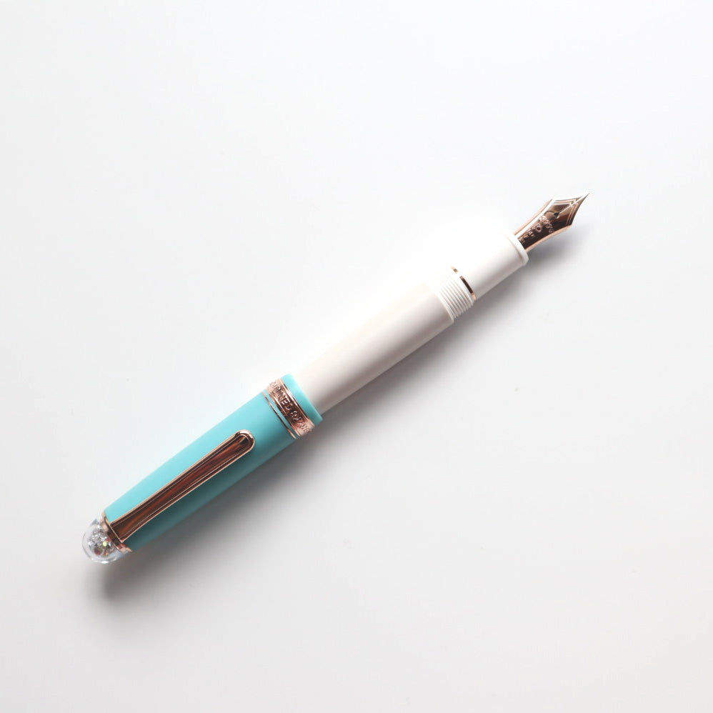 【限定品】プラチナ万年筆 万年筆 #3776 センチュリー シェイプ・オブ・ハート ブルーバード 極細字/細字/中字