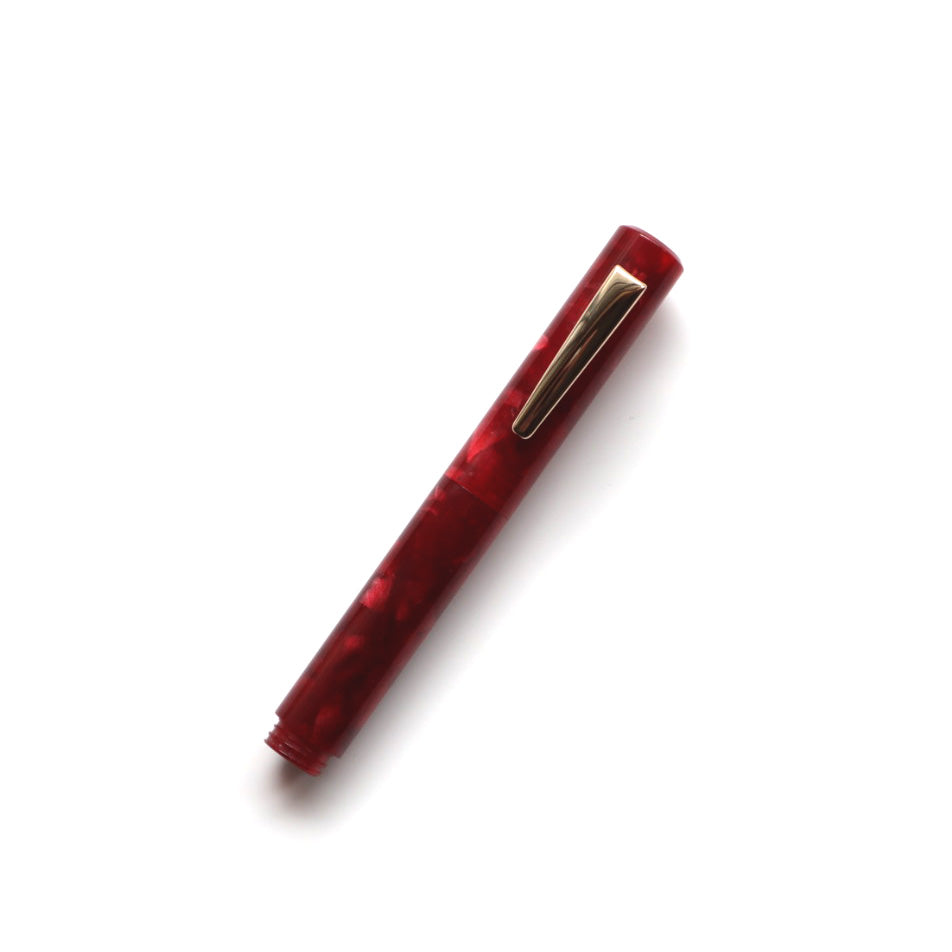 HIGHTIDE(ハイタイド) attaché マーブル万年筆 ダークレッド 細字