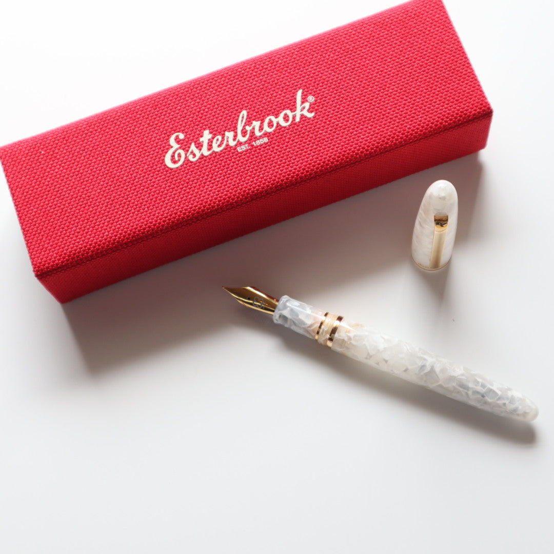 【限定品】Esterbrook(エスターブルック) 万年筆 エスティー・ホワイト 極細字/細字/中字/スタブ