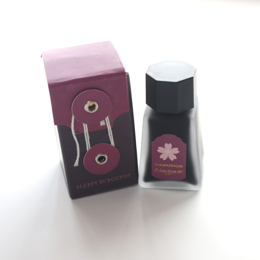 【限定品】Esterbrook(エスターブルック) SakuraStreet ボトルインク30ml Sleepy Burgundy(バーガンディ)