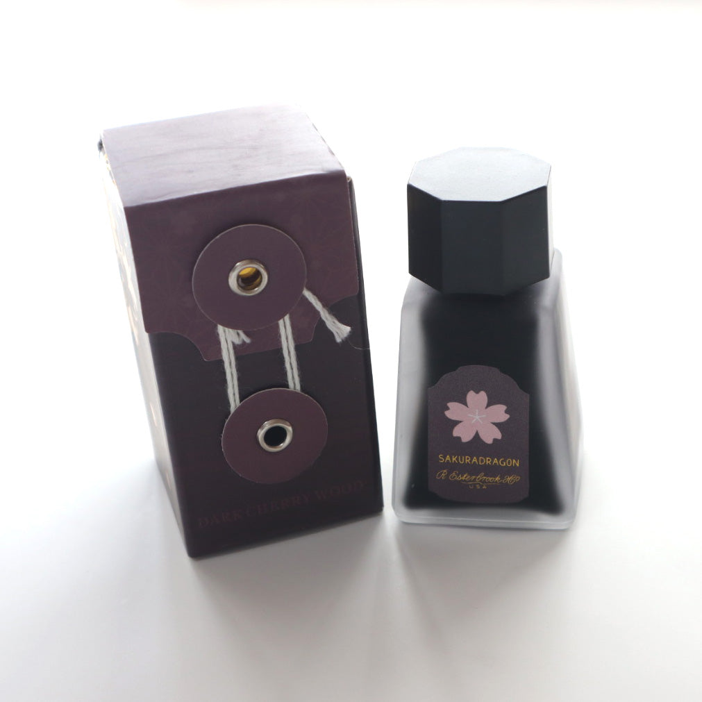 【限定品】Esterbrook(エスターブルック) SakuraStreet ボトルインク30ml Dark Cherry Wood(ディープブラウン)