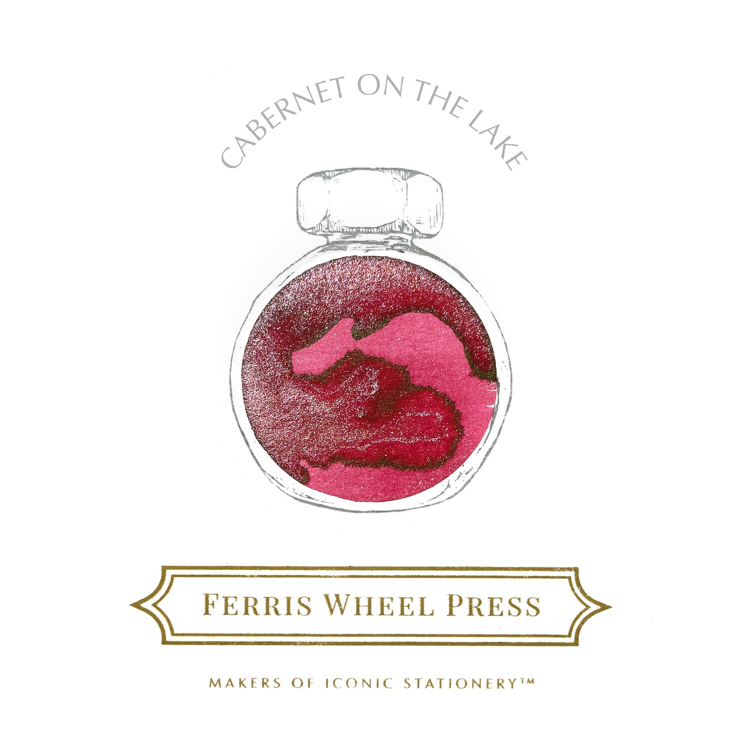 FERRIS WHEEL PRESS(フェリスホイールプレス) インク 38ml WOVEN WARMTH カベルネ オン ザ レイク【ラメ入り】