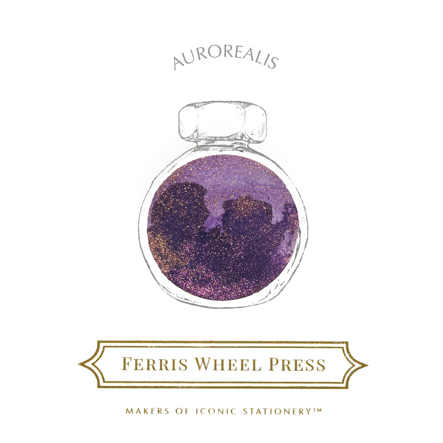 【限定品】FERRIS WHEEL PRESS(フェリスホイールプレス) インク 38ml 2024 Limited Edtion オーロレアリス【ラメ入り】