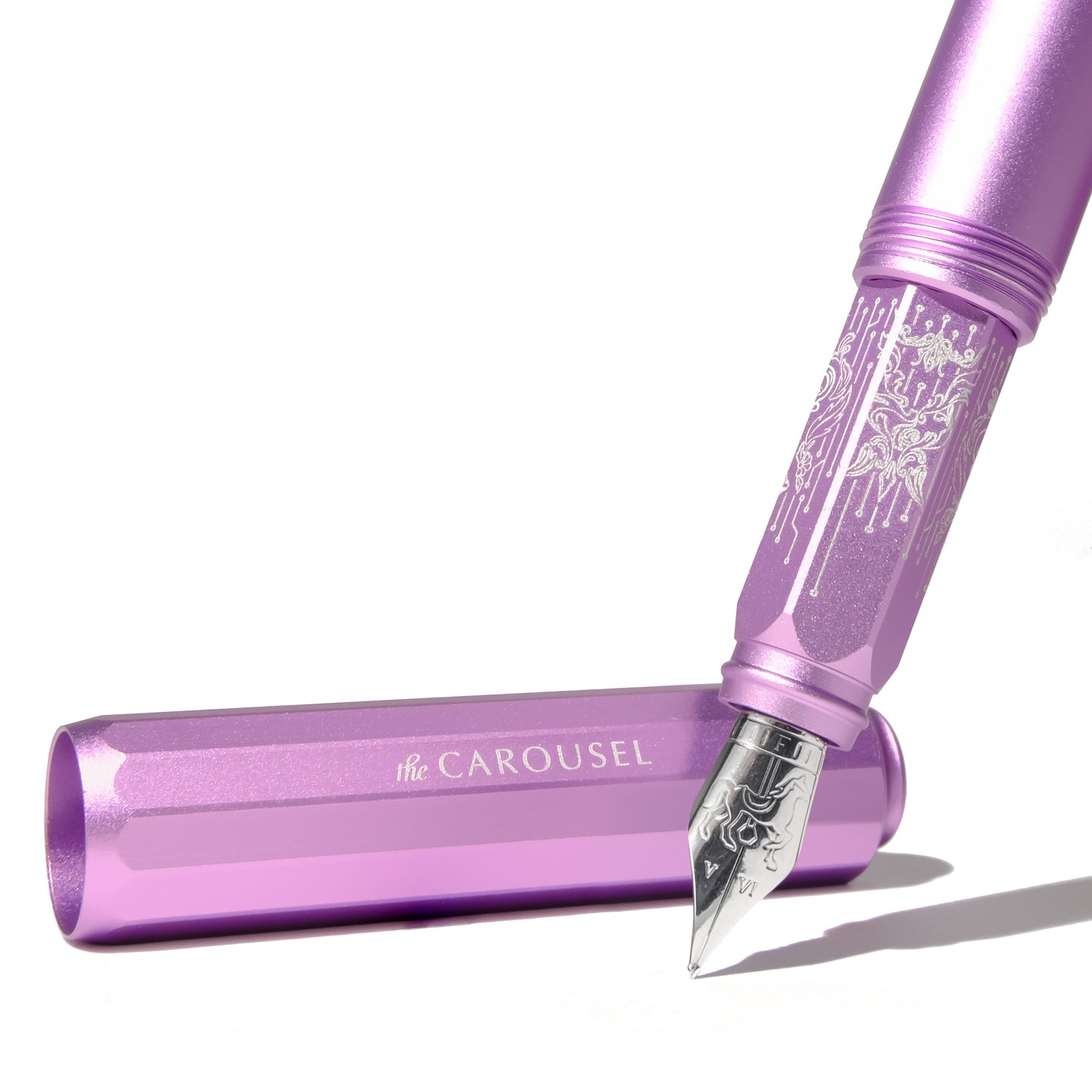【限定品】FERRIS WHEEL PRESS(フェリスホイールプレス) 万年筆 カルーセルアルミ オーロレアリス 細字/中字
