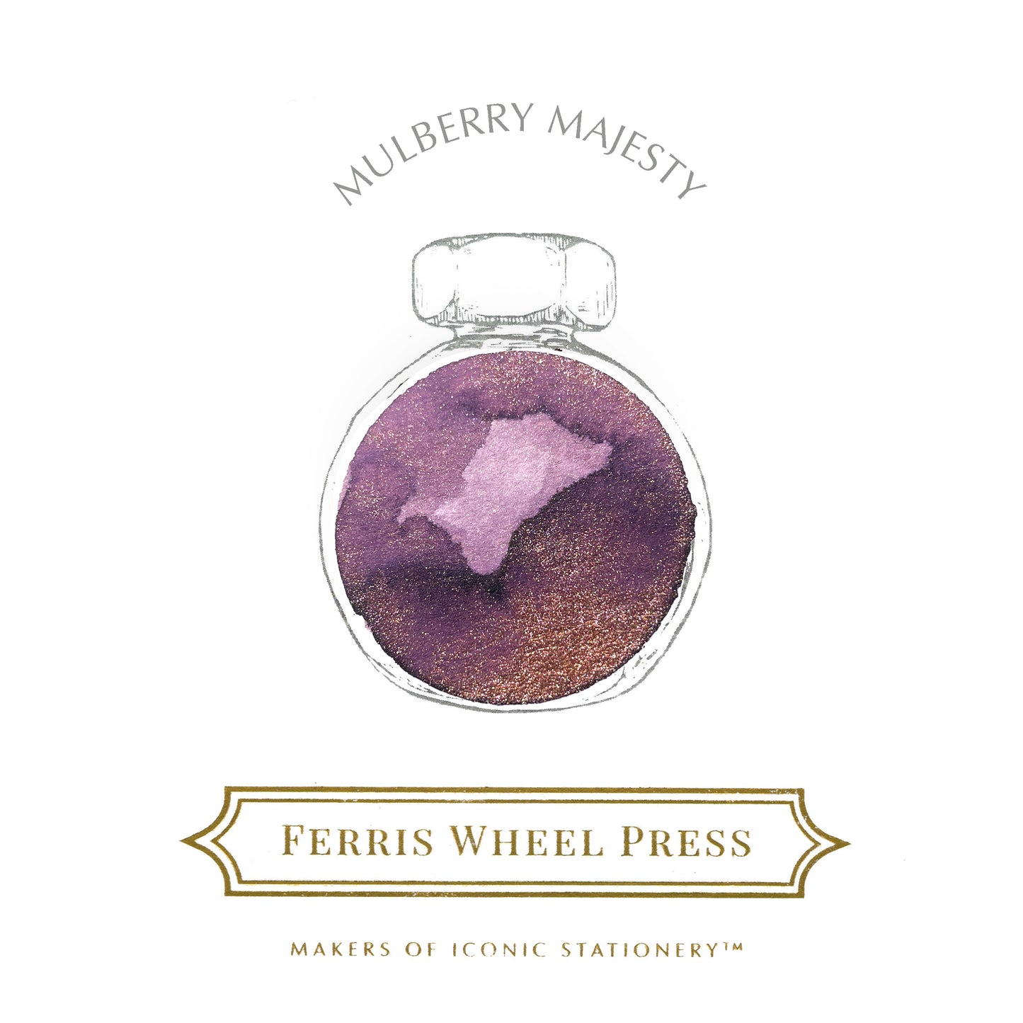 FERRIS WHEEL PRESS(フェリスホイールプレス) インク 38ml Retro Celebration Collection マルベリーマジェスティ【ラメ入り】