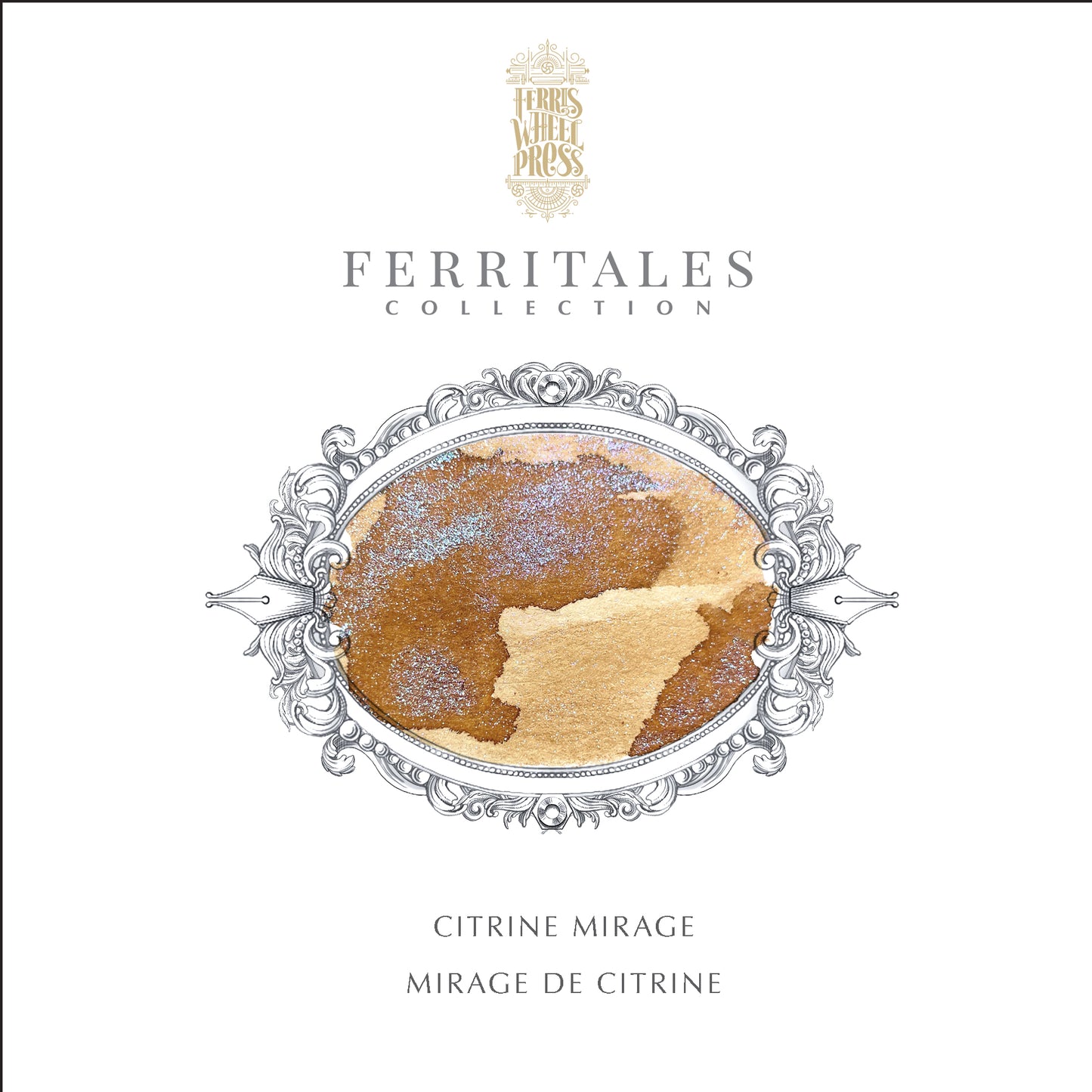FERRIS WHEEL PRESS(フェリスホイールプレス) インク 20ml FERRITALES シトリン ミラージュ【ラメ入り】