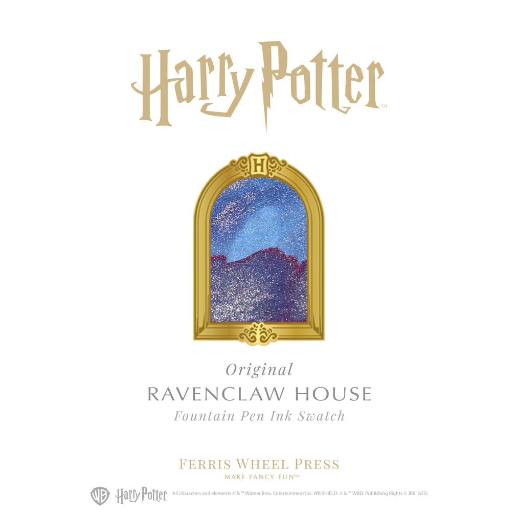 FERRIS WHEEL PRESS(フェリスホイールプレス) Warner Bros. Harry Potter Houses of Hogwarts 万年筆 カルーセル 中字 & インク 10ml レイブンブロー【ラメ入り】