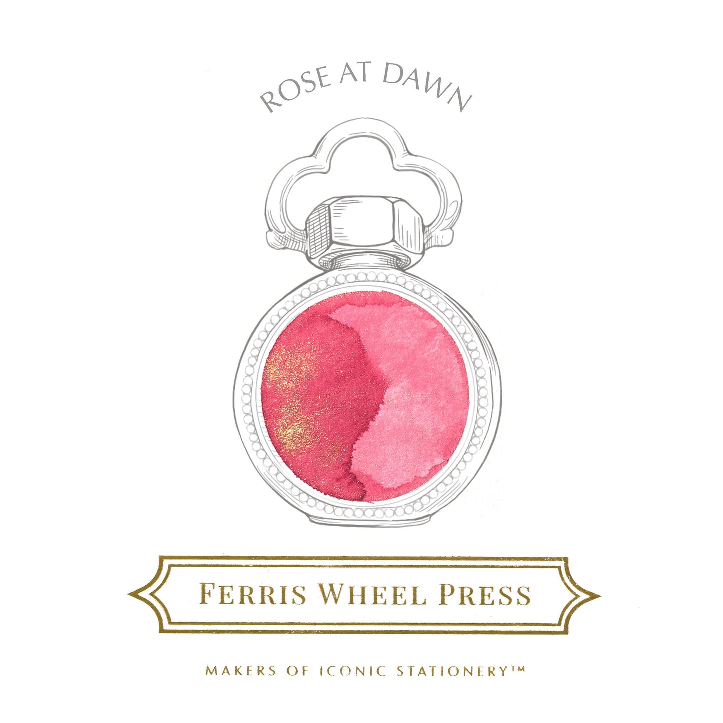 FERRIS WHEEL PRESS(フェリスホイールプレス) インク 38ml LA BELLE EPOQUE COLLECTION ローズ アット ドーン【ラメ入り】