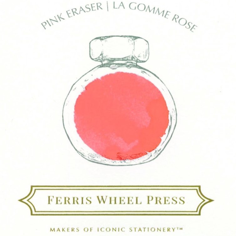 【廃番品】FERRIS WHEEL PRESS(フェリスホイールプレス) インク 38ml THE HIGH TEA ピンク イレイサー