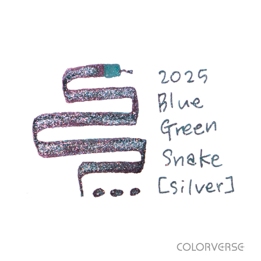 COLOR VERSE(カラーバース) インク15ml 2025 Blue Green Snake glistening Silver【ラメ入り】