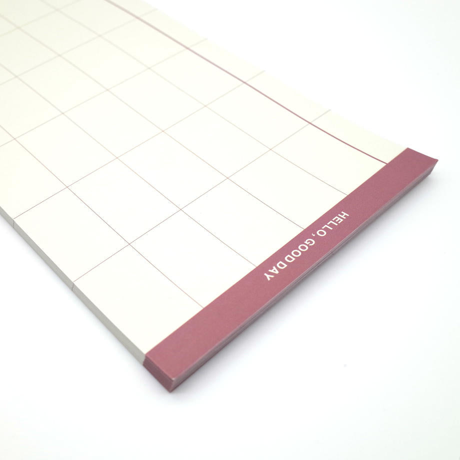 FIVE(ファイブ) WEEKLY&MONTHLY memopad RED