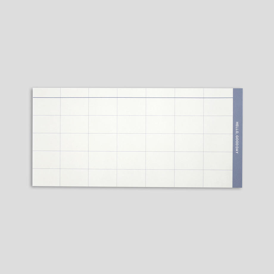 FIVE(ファイブ) WEEKLY&MONTHLY memopad BLUE