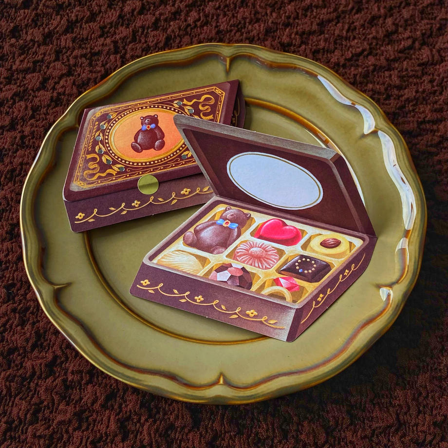 ア・ラ・カル堂 メッセージカード チョコレート缶カード