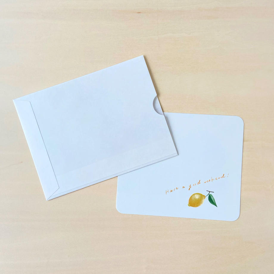 ア・ラ・カル堂 ウィークエンドシトロンのミニレターセット