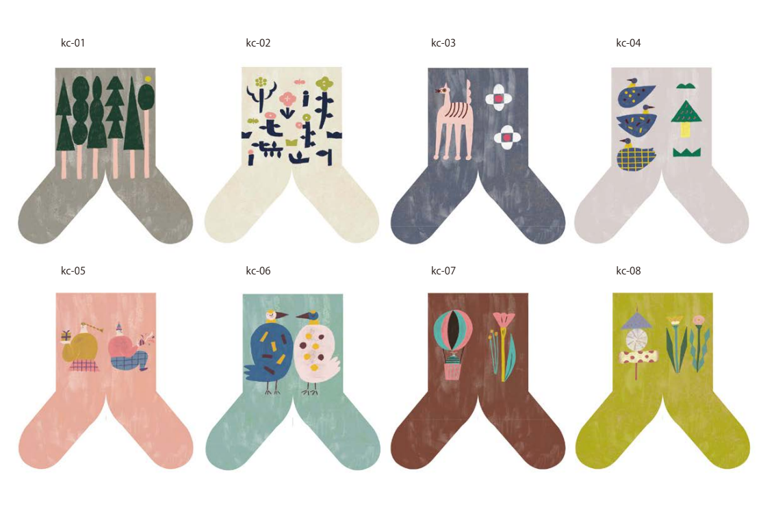 3輪社 ますたにあやこ 靴下カード kc-08
