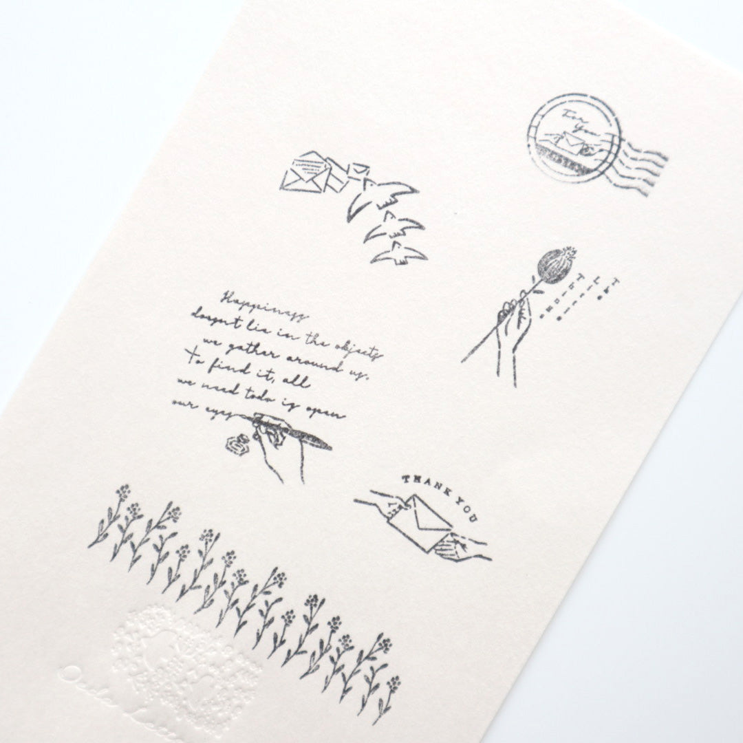 大枝活版室 Original rubber stamp 002