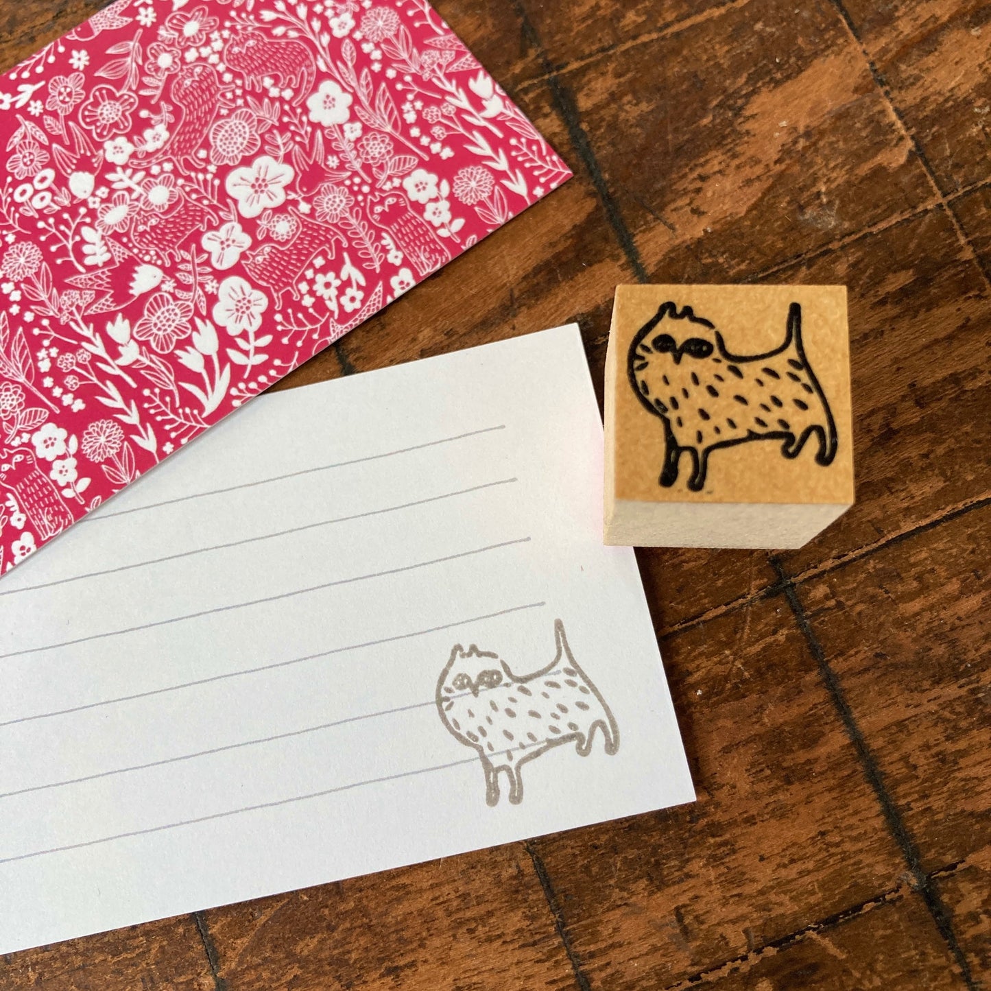 spicaの庭 スピカ模様店 猫と鳥と花とのはんこ 猫