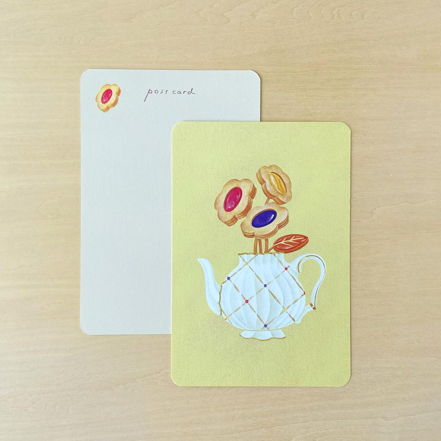 ア・ラ・カル堂 ポストカード お花クッキー