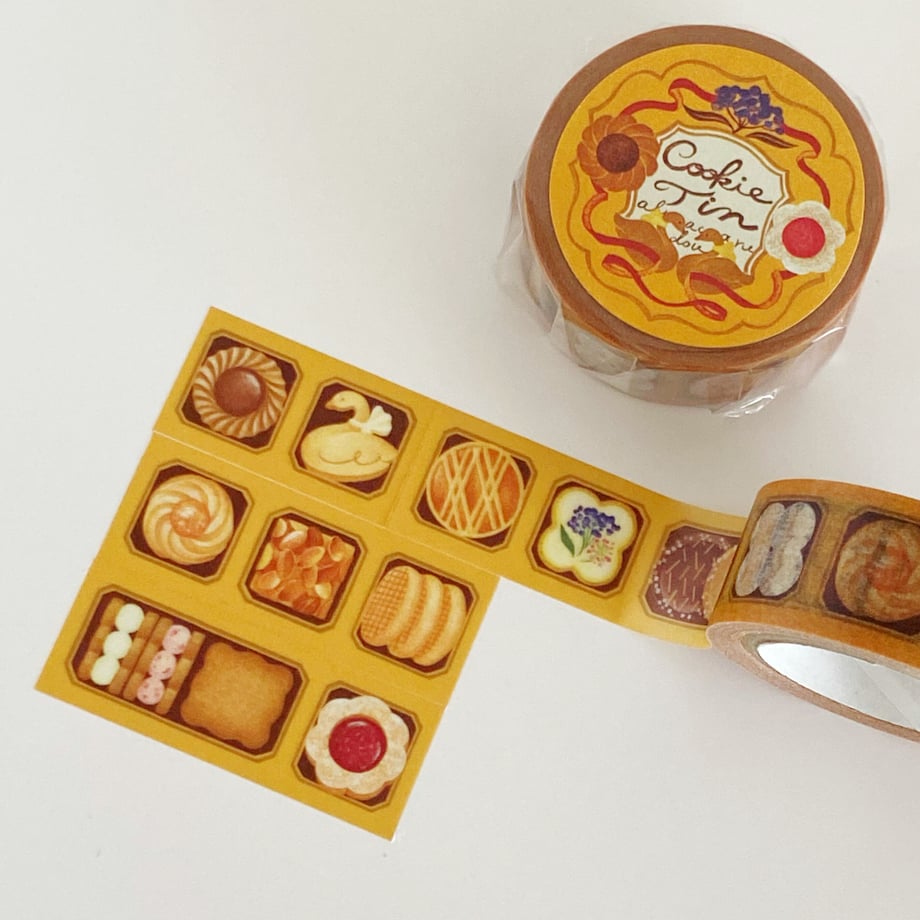 ア・ラ・カル堂 マスキングテープ クッキー缶