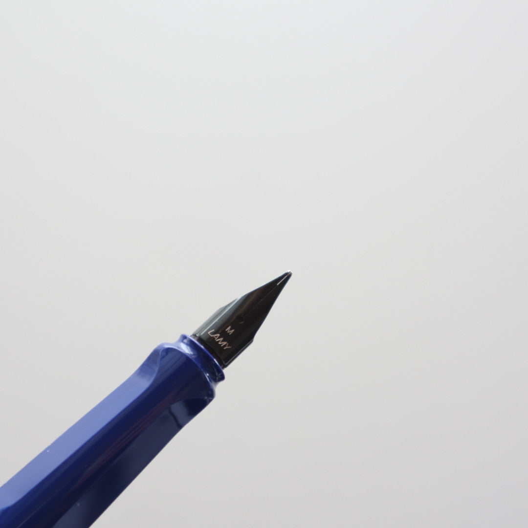 【限定品】LAMY(ラミー) 万年筆 サファリ ブルーレッドクリップ 極細字/細字/中字