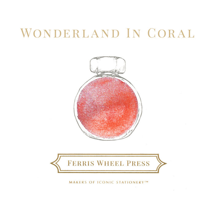 FERRIS WHEEL PRESS(フェリスホイールプレス) インク 38ml THE BOOK SHOPPE ワンダーランド イン コーラル【ラメ入り】