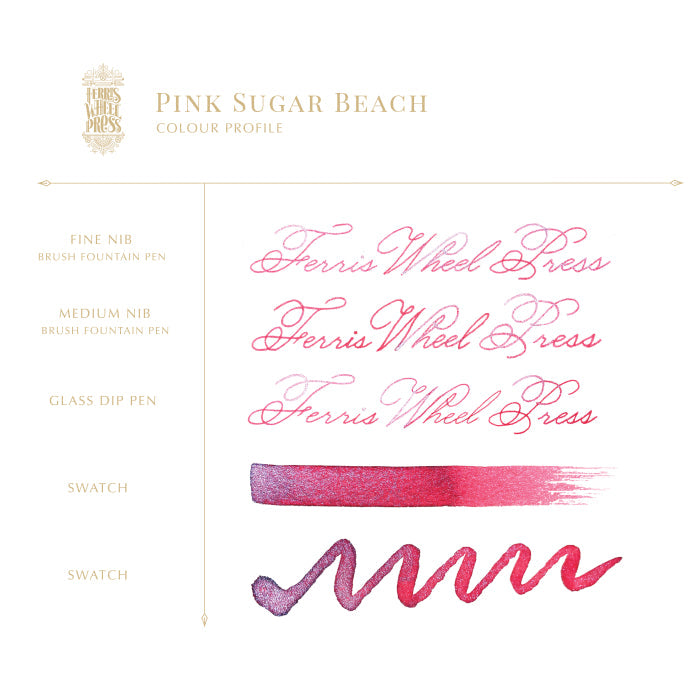 FERRIS WHEEL PRESS(フェリスホイールプレス) インク 38ml SUGER BEACH ピンク シュガー ビーチ【ラメ入り】