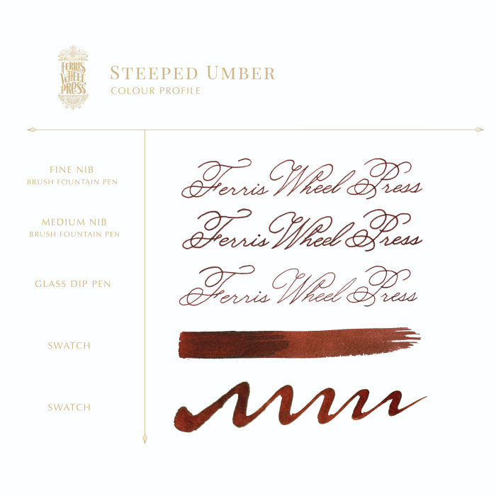 FERRIS WHEEL PRESS(フェリスホイールプレス) インク 38ml THE FINER THINGS スティープド アンバー