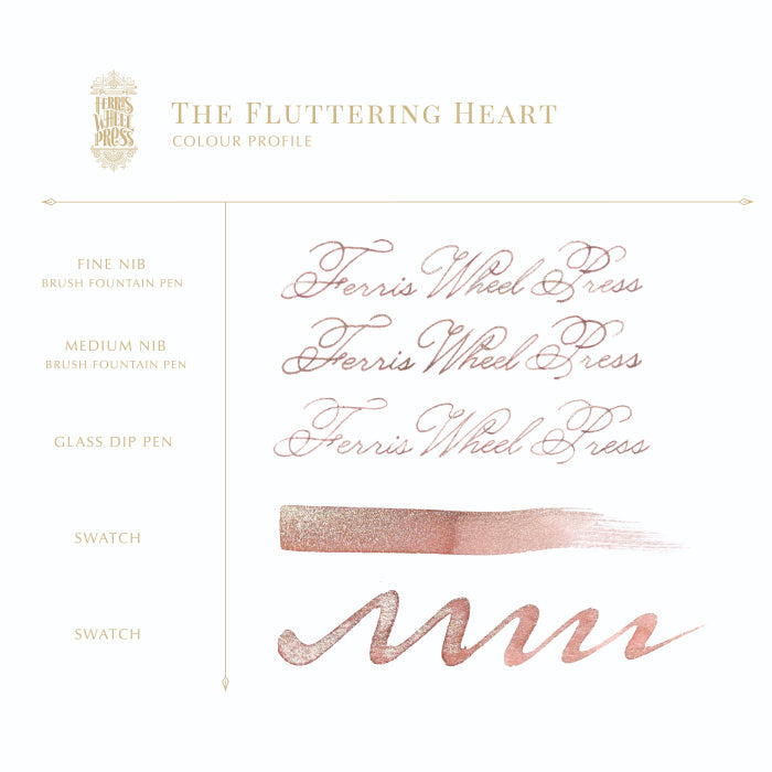 【限定品】FERRIS WHEEL PRESS(フェリスホイールプレス) インク 38ml フラタリング ハート【ラメ入り】
