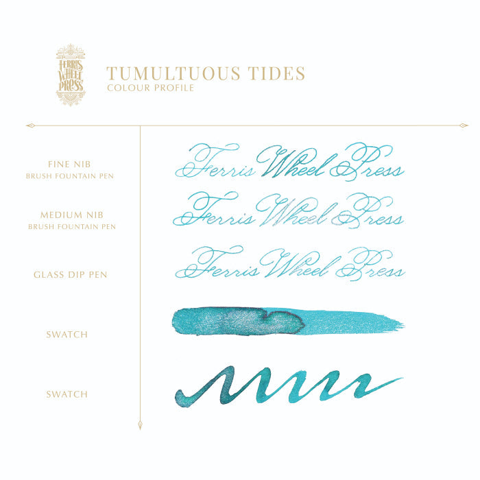 FERRIS WHEEL PRESS(フェリスホイールプレス) インク 20ml FERRITALES トゥマルチュアス タイズ【ラメ入り】