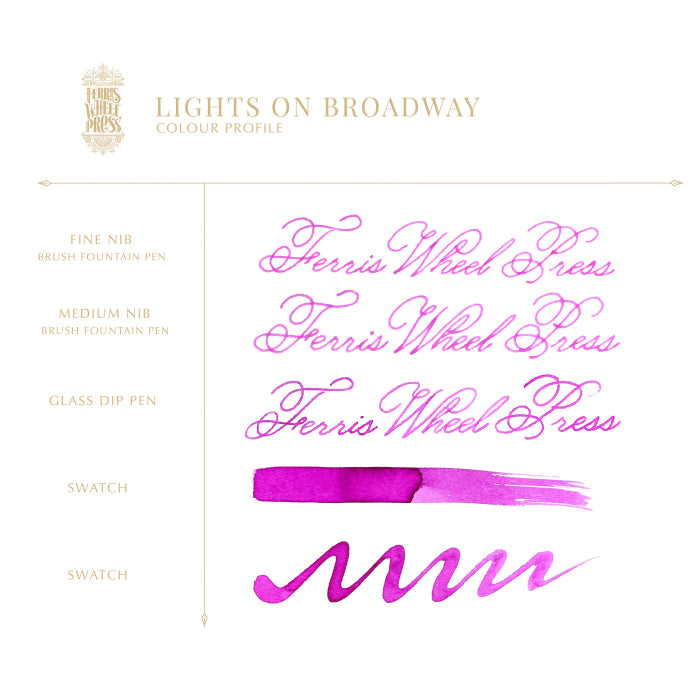 FERRIS WHEEL PRESS(フェリスホイールプレス) インク 38ml New York New York ライト オン ブロードウェイ
