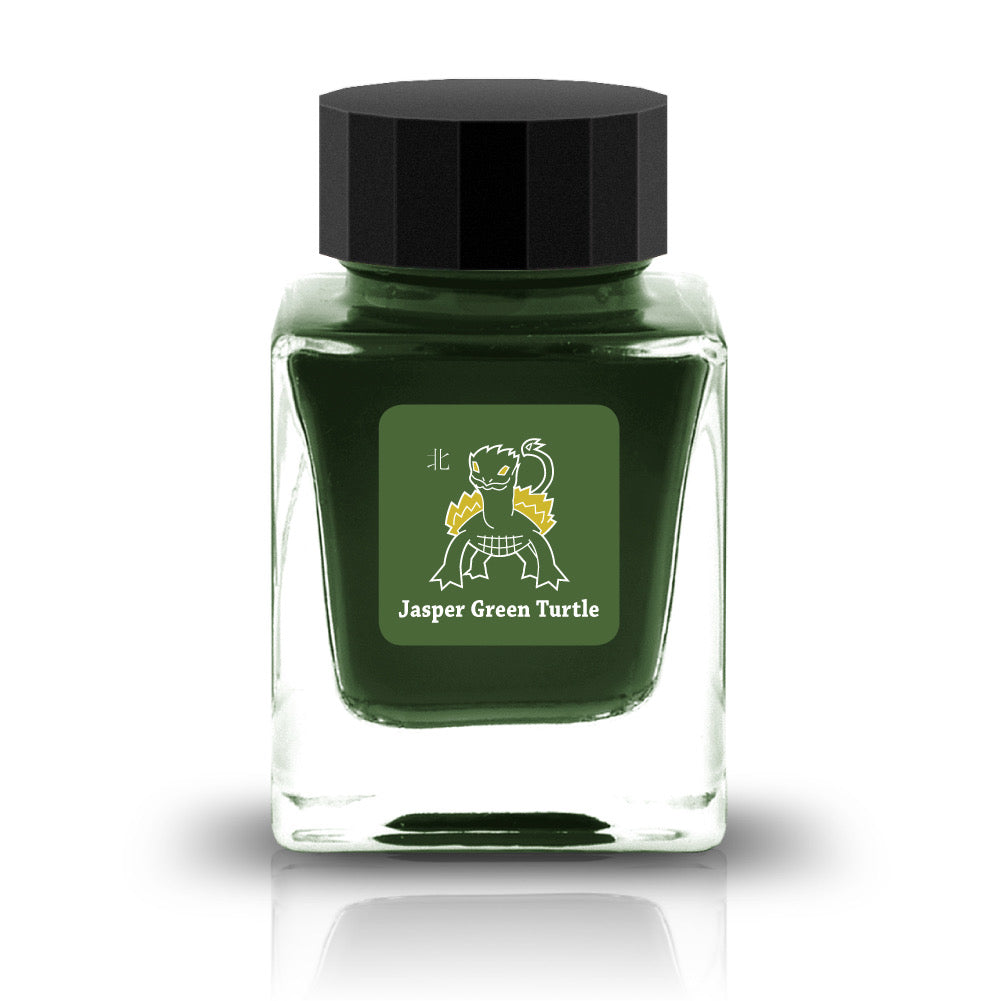 【期間限定】【お取り寄せ品】Tono&Lims(トノアンドリムズ) インク30ml Exchange 平山萬年堂 Jusper Green Turtle【ラメ入り】