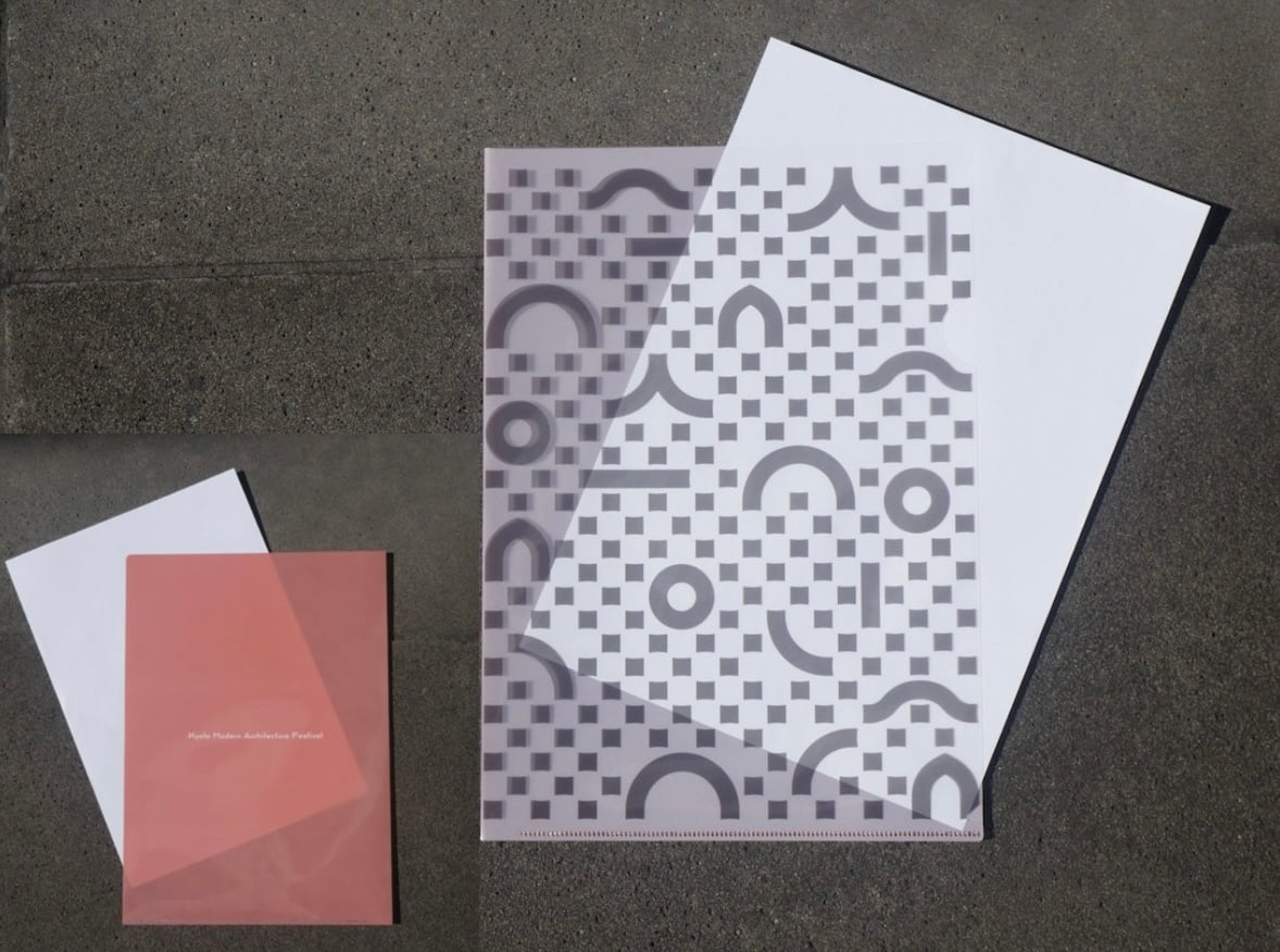 京都モダン建築祭 クリアファイル ドット